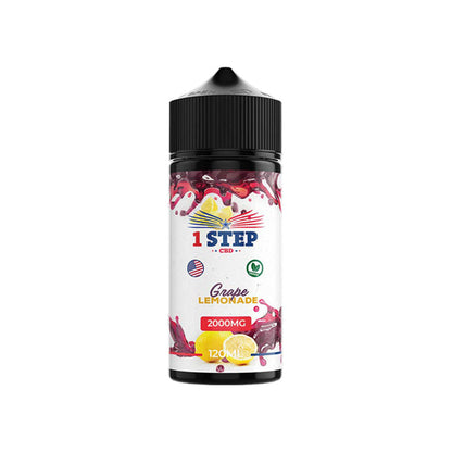 1 Step CBD 2000mg CBD E-liquid 120ml (BUY 1 GET 1 FREE)