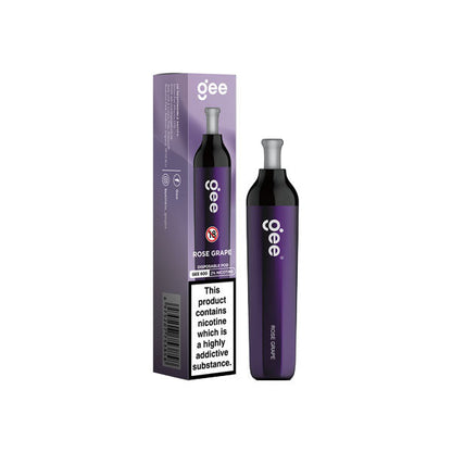 EXPIRED:: 20mg ELF BAR Gee 600 Disposable Pod Vape Device 600 Puffs