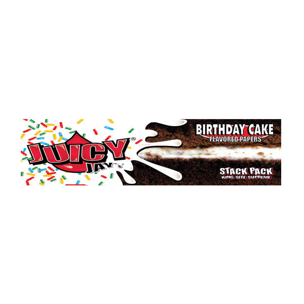 24 Juicy Jay King Size Flavoured Slim Rolling Paper - Full Box