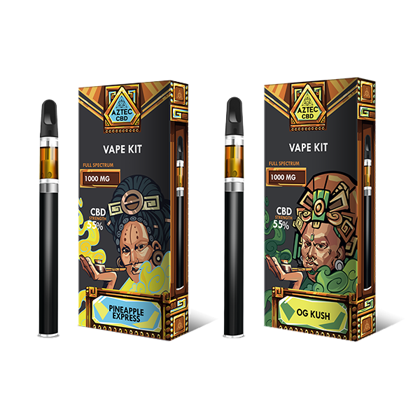 Aztec CBD 1000mg Vape Kit - 1ml