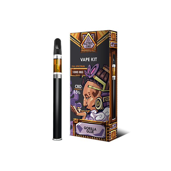 Aztec CBD 1000mg Vape Kit - 1ml