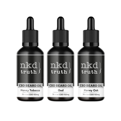 NKD 150mg CBD Infused Speciality Beard Oils 30ml (BUY 1 GET 1 FREE)