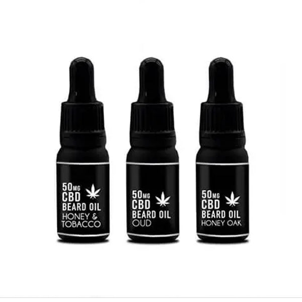 NKD 50mg CBD Infused Speciality Beard Oils Gift Set (BUY 1 GET 1 FREE)