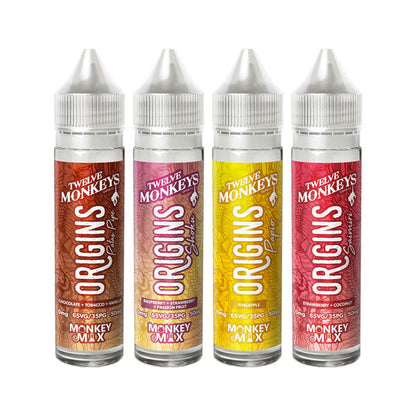 Twelve Monkeys Origins 50ml Shortfill 0mg (65VG/35PG)