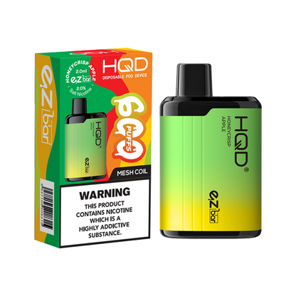 20mg HQD EZ Bar Disposable Vape Device 600 Puffs