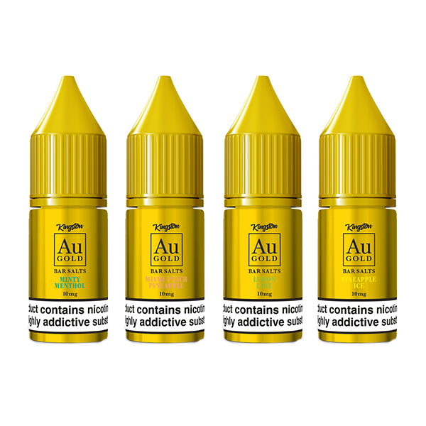 10mg AU Gold By Kingston Nic Salt 10ml (50VG/50PG)