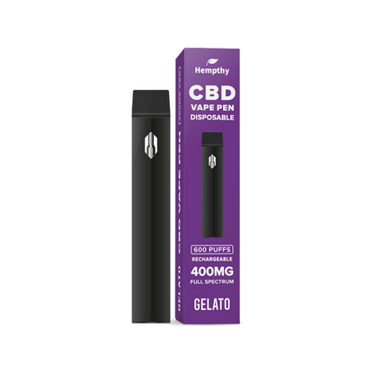 Hempthy 600mg CBD Disposable Vape Pen 600 Puffs