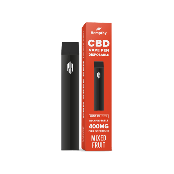 Hempthy 600mg CBD Disposable Vape Pen 600 Puffs