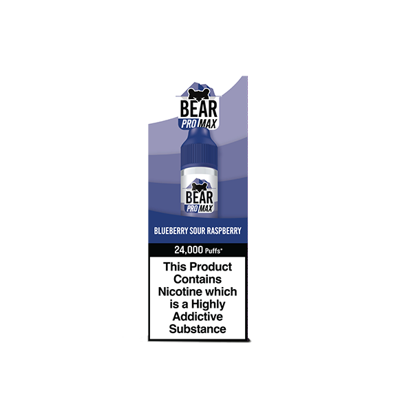 Bear Pro Max 75ml Shortfill includes 4X 20mg Salt Nic Shots