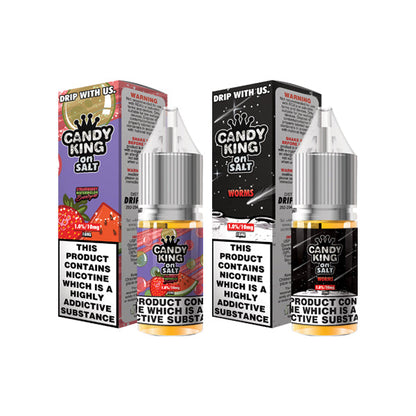 10mg Candy King Salts By Drip More 10ml Nic Salts (50VG/50PG)