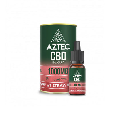 Aztec CBD 1000mg CBD Vaping Liquid 10ml (50PG/50VG)