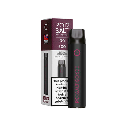 20mg Pod Salt Go 600 Disposable Vape Device 600 Puffs