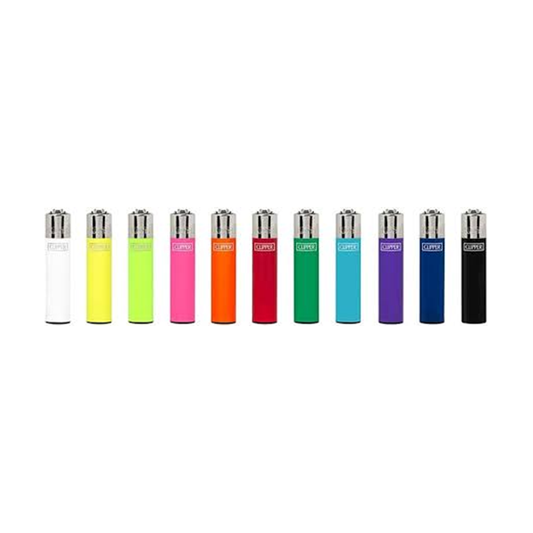 40 Clipper D48 CP22 Classic Flint Solid Assorted Colours Lighters - CP1A116UKH