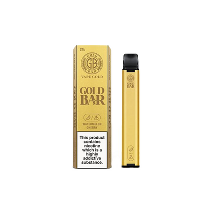 20mg Gold Bar Disposable Vape 600 Puffs