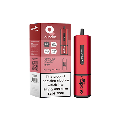 20mg Quadro 2.4K Pod Vape Kit 2400 Puffs