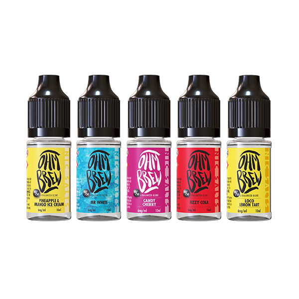 12mg Ohm Brew Balanced Blend 10ml Nic Salts (50VG/50PG)