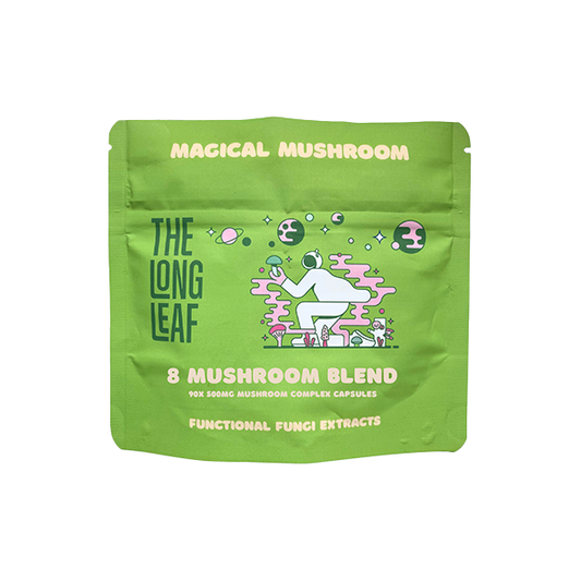 The Long Leaf 500mg 8 Mushroom Complex Capsules - 90 Capsules (BUY 1 GET 1 FREE)