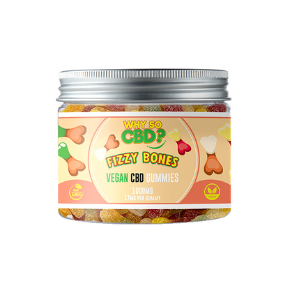 Why So CBD? 1000mg Broad Spectrum CBD Small Vegan Gummies - 11 Flavours