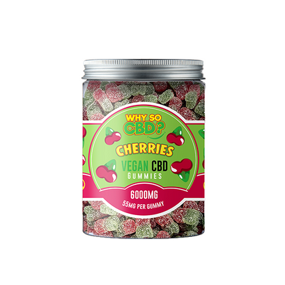 Why So CBD? 6000mg CBD Large Vegan Gummies - 11 Flavours