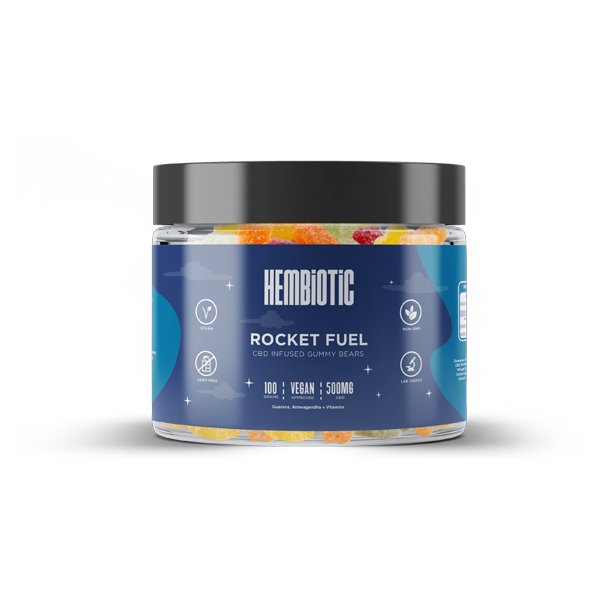 Hembiotic 500mg CBD Gummy Bears - 100g