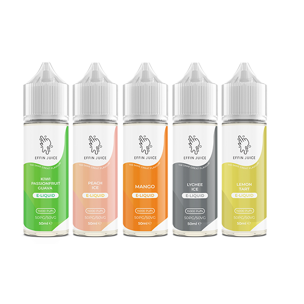 0mg EFFIN Juice 50ml Shortfill 0mg (50VG/50PG)