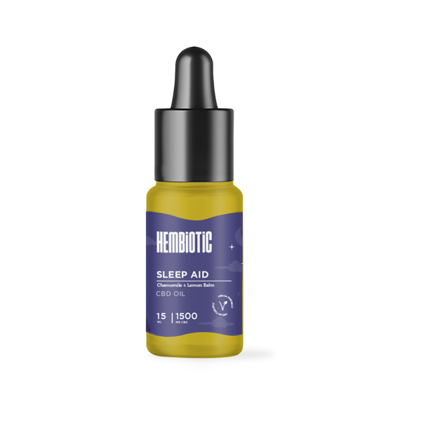 Hembiotic 1500mg Broad-Spectrum CBD Oil - 15ml