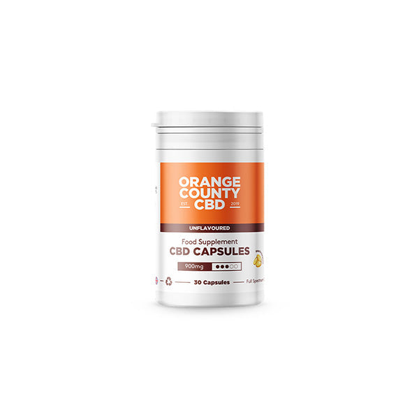 Orange County 900mg Full Spectrum CBD Capsules - 30 Caps