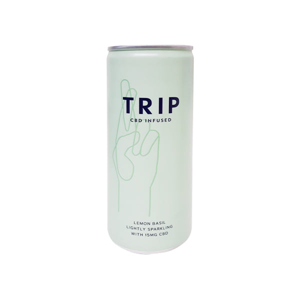 24 x TRIP 15mg CBD Infused Lemon & Basil Drink 250ml