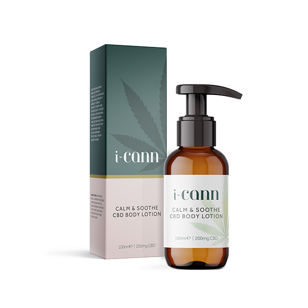 i-Cann Calm & Soothe: 200mg CBD Body Lotion - 100ml