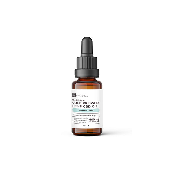 Bnatural Raw Cold Press 600mg CBD Hemp Oil - Peppermint