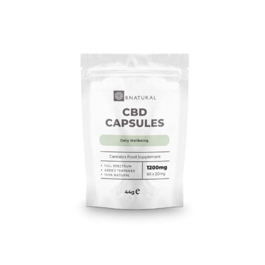 Bnatural 1200mg CBD Vegan Capsules - 60 Caps