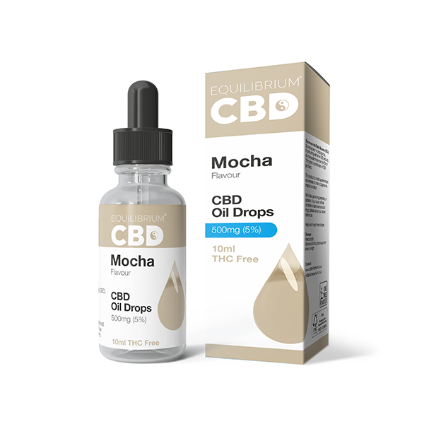 500mg Equilibrium CBD Oil 10ml - Mocha Flavour