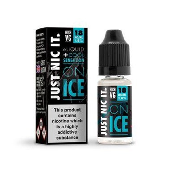 18mg Just Nic It On Ice Nic Shot 10ml (80VG/20PG)