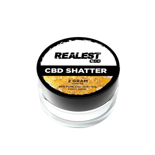 Realest CBD 2000mg Broad Spectrum CBD Shatter (BUY 1 GET 1 FREE)