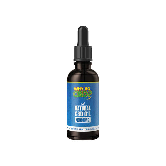 Why So CBD? 4800mg Broad-Spectrum CBD Natural Oil - 50ml