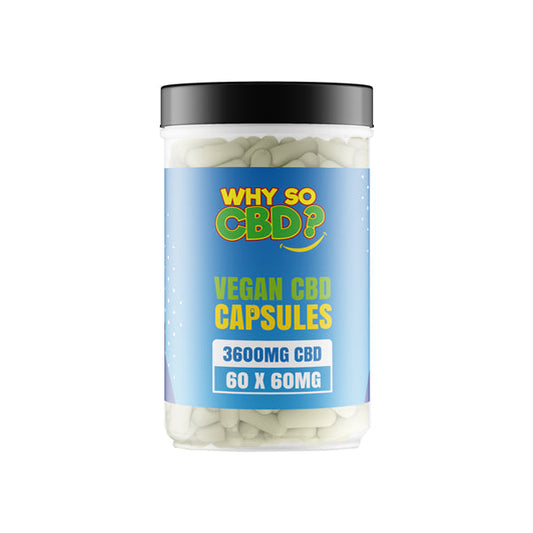 Why So CBD? 3600mg CBD Vegan Capsules - 60 Caps