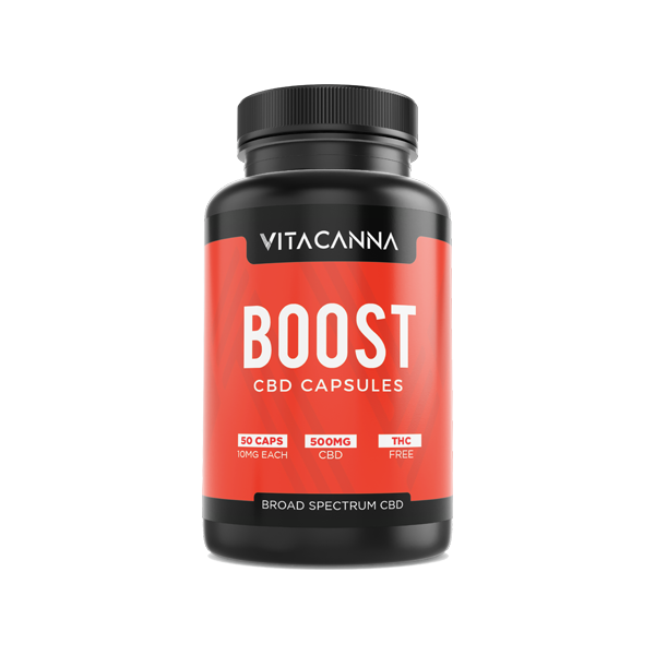 Vita Canna 500mg Broad Spectrum CBD Vegan Capsules - 50 Caps