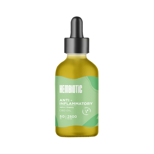 Hembiotic 2500mg Broad-Spectrum Bulk CBD Oil - 50ml