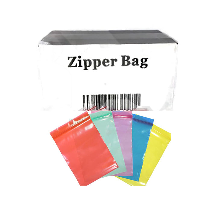 Zipper Branded  30mm x 30mm Purple Bags